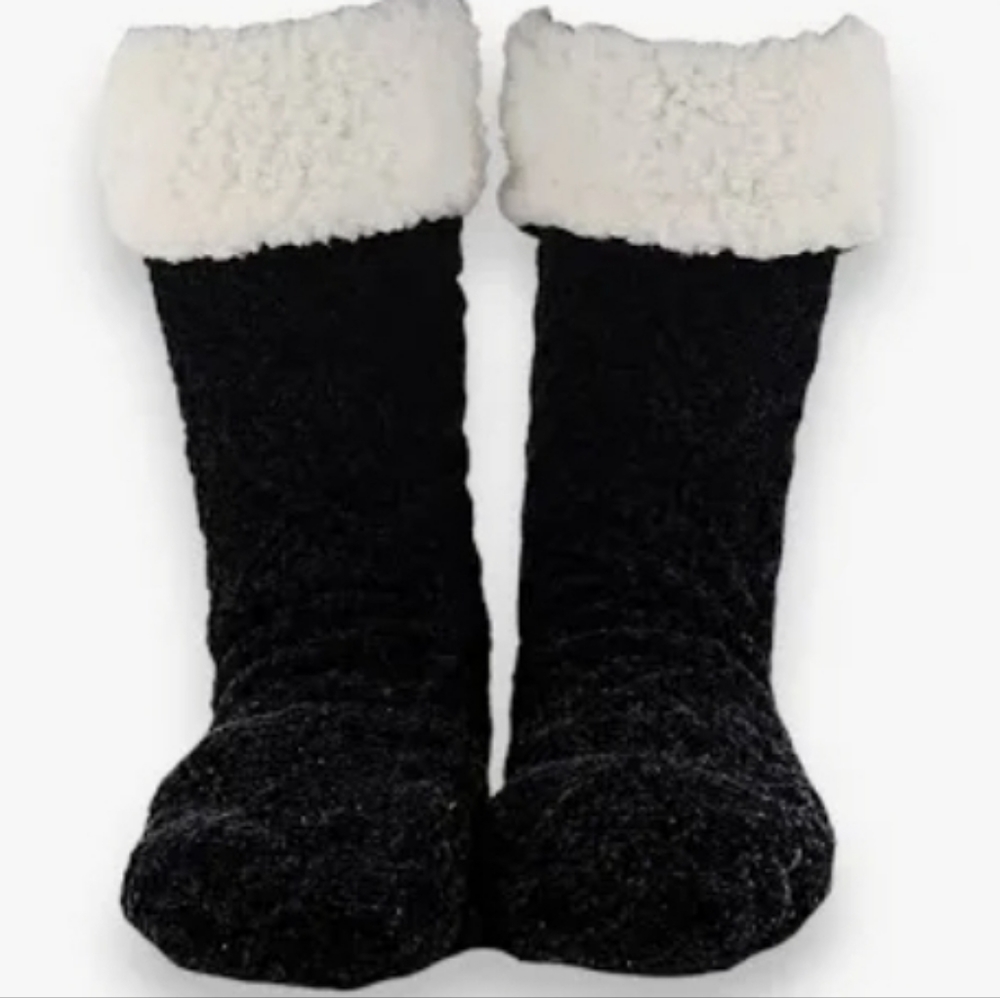 The comfy slipper socks-black